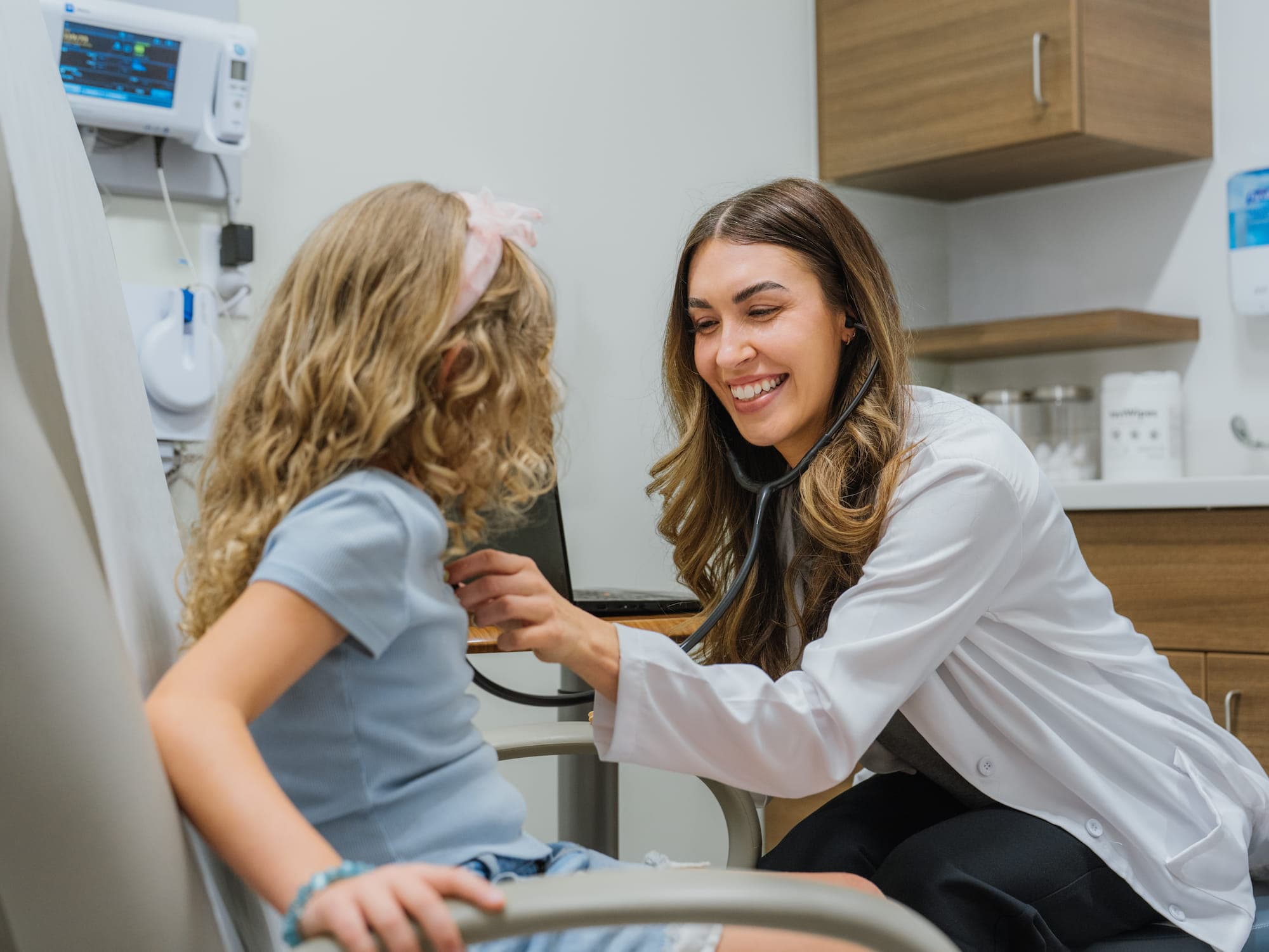 Bookmark Medical provider with patient
