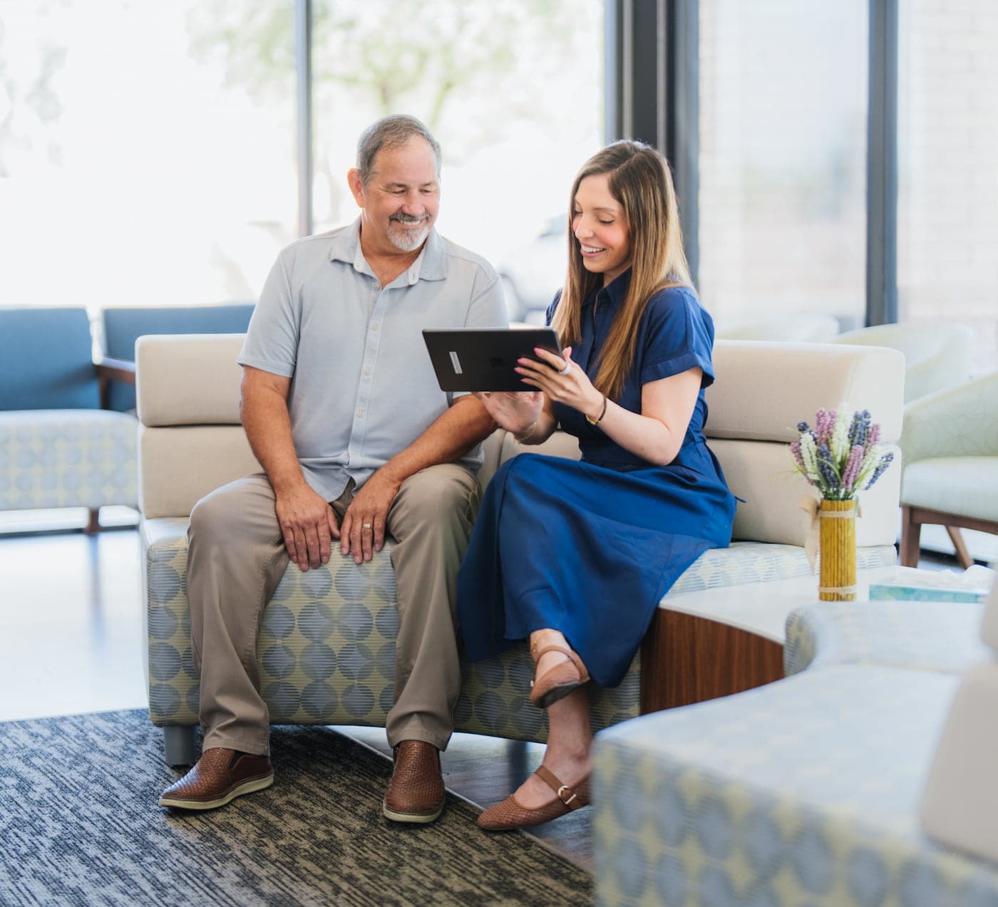 Provider reviewing care options with a patient